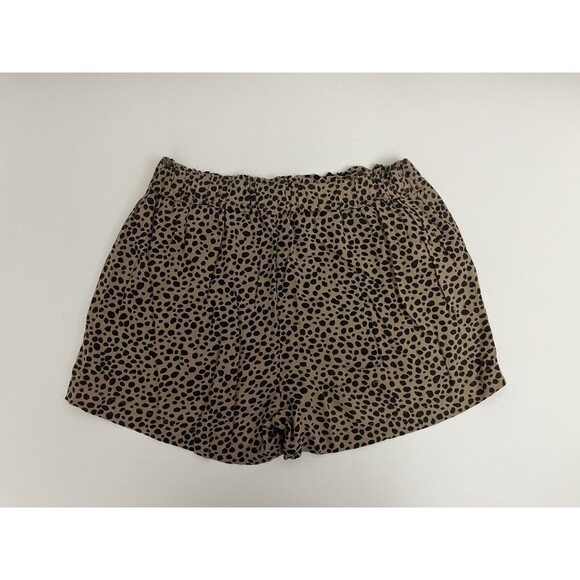 Aerie Pants - Aerie Women Cheetah Print Pull-on Elastic Waist Shorts Size XS /TP With Pockets